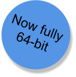 Now fully  64-bit