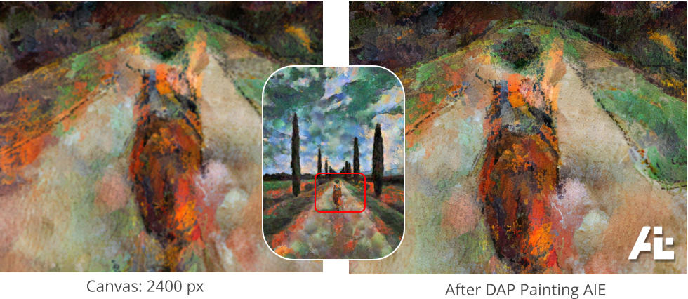 Canvas: 2400 px After DAP Painting AIE