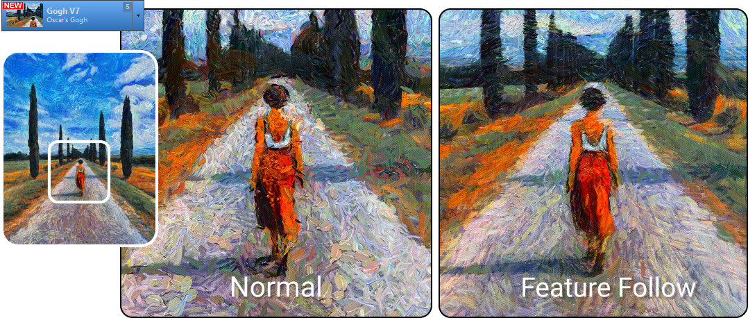 Dynamic Auto Painter Feature Follow