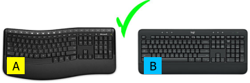 A B
