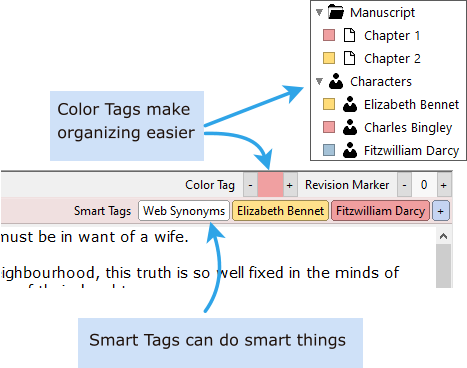 Color Tags make organizing easier Smart Tags can do smart things