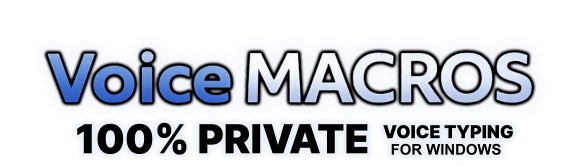 100% PRIVATE VOICE TYPING FOR WINDOWS